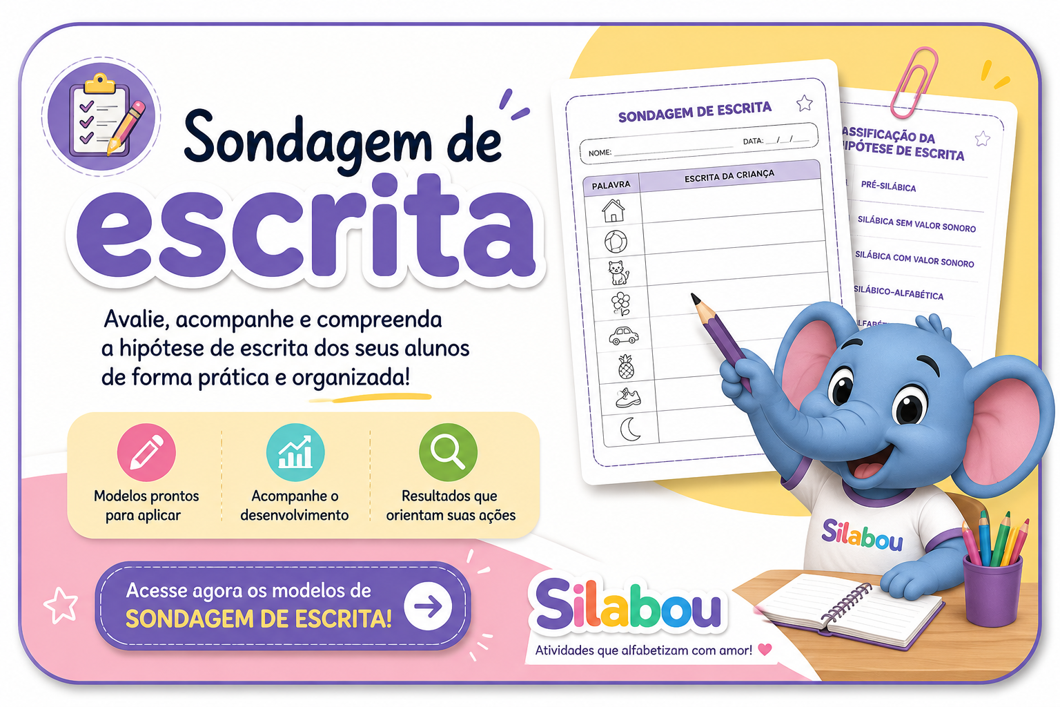 Link para página Sondagem de Escrita